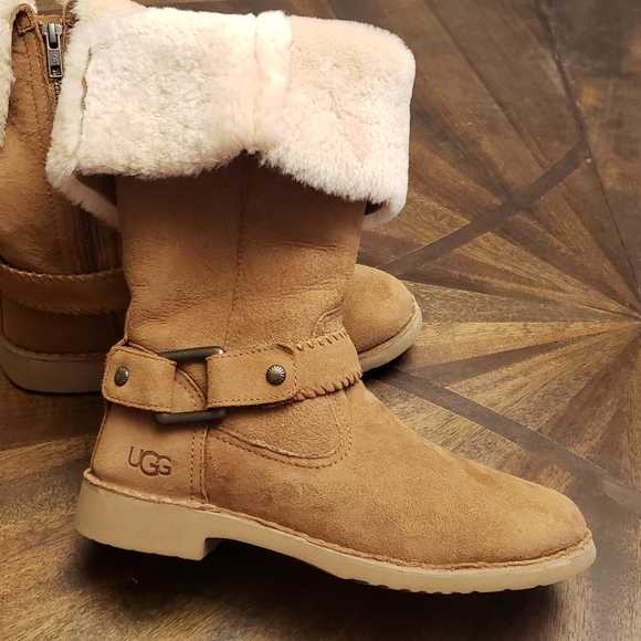 UGG Braiden Boots In Chestnut Womens Size 8 - Picture 6 of 15